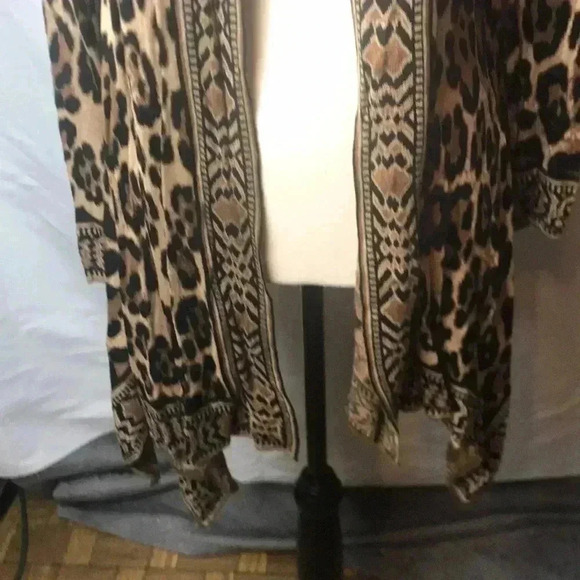 RUBY RD WOMENS SMALL PETITE CHEETAH PRINT Sweater - Picture 2 of 6